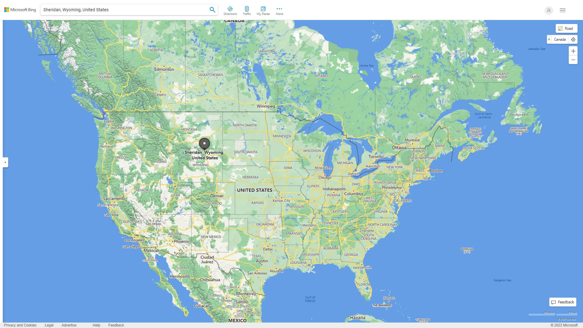 Where is Sheridan in the US